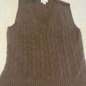 Lilly Pulitzer Sweater Vest Cashmere Brown Small Chocolate V Neck
Pullover Knit